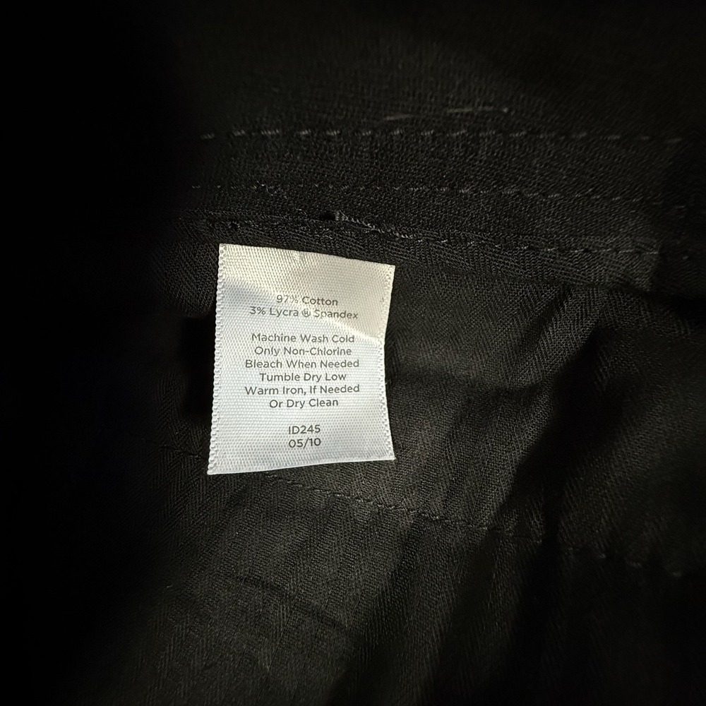 Talbots Signature Womens Size 18 Black Straight Leg Stretch Pants 30 Inseam - Picture 6 of 8